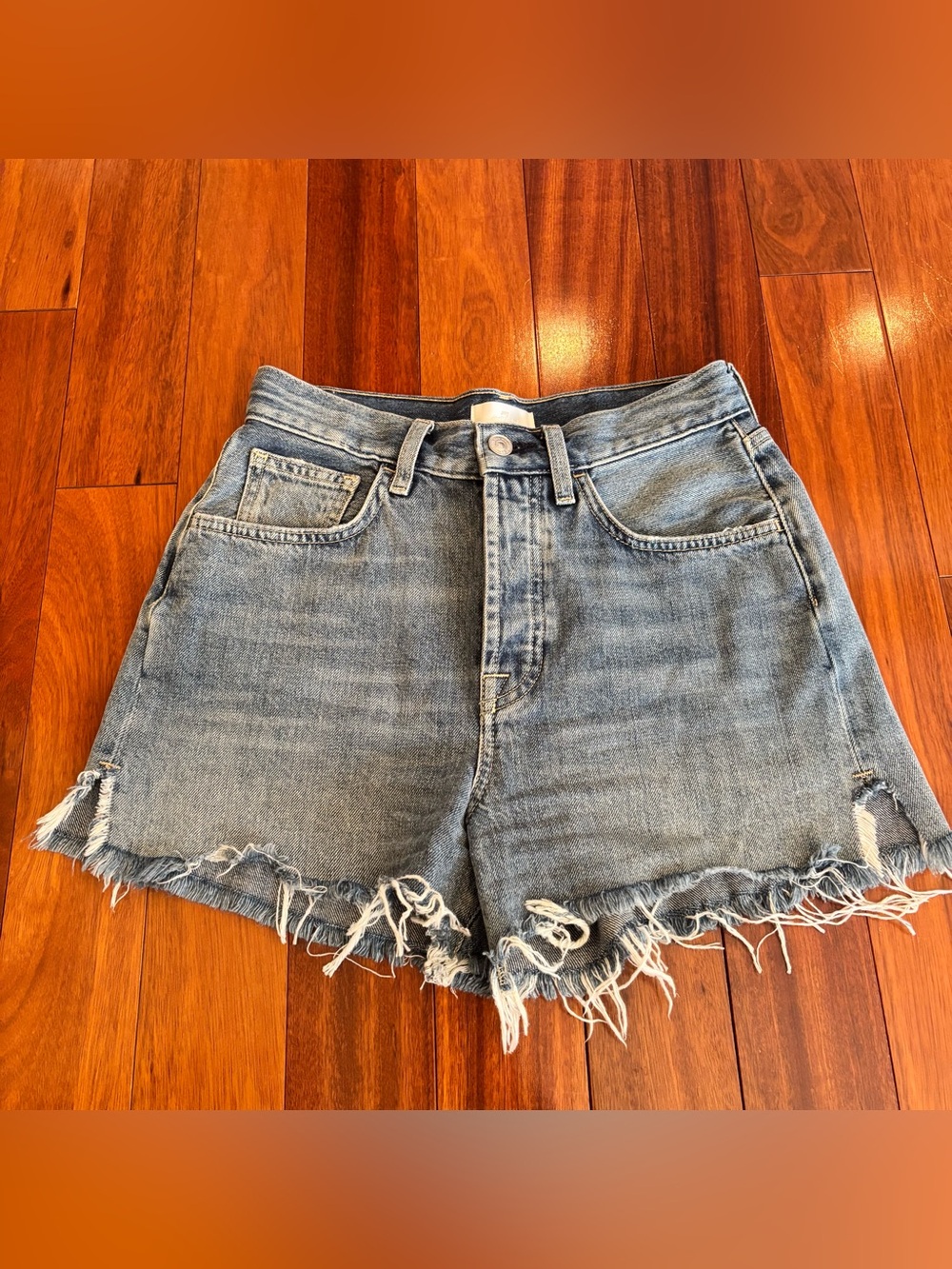 7 For All Mankind Ruby Cut Off Denim Shorts